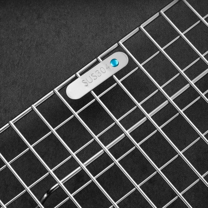 316 Stainless Steel Baking Tray Baking Plates BBQ Tray with Removable Cooling Rack Baking Pan Sheet Oven Dishwasher Safe