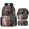Printed Avengers The Backpack Set Oxford Fabric Pencil Case Essentials School
