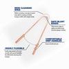 PURE EARTH essentials Copper Tongue Scraper for Adults - Oral Care Natural Tongue Cleaner - Copper Tongue Scraper Ayurveda with Case (2pcspack) Copper