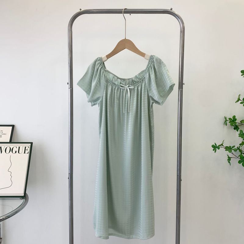 2025 New Arrival Nightdress Summer Floral Pajamas Loose Short Sleeve Thin Girl's Dress Special Offer Female Summer Home Wear