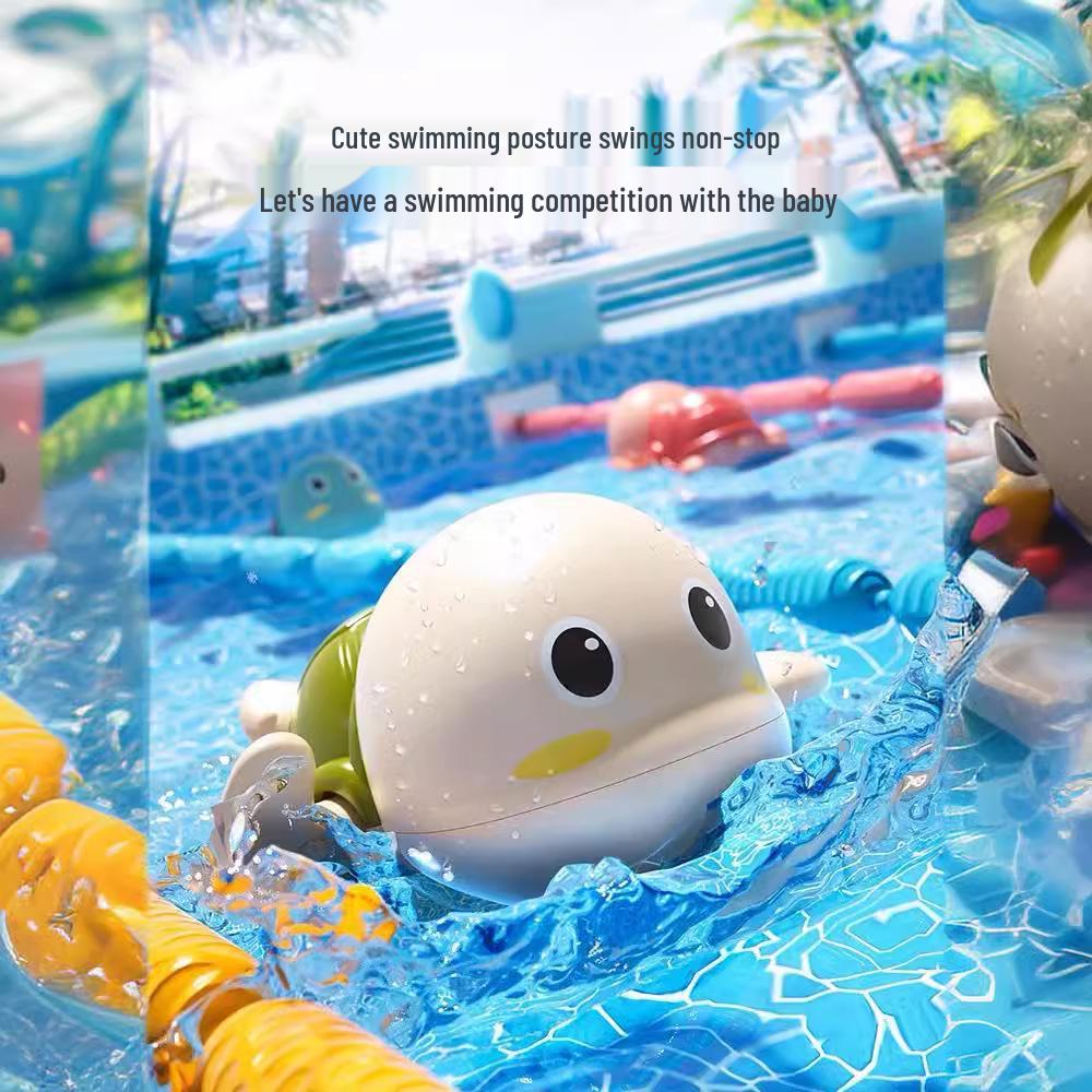 Children's Bath Toys: Little Yellow Duck and Swimming Turtle for Kids