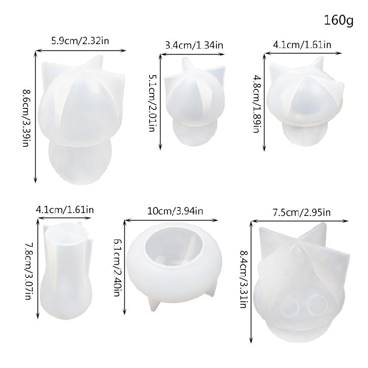 Resin Epoxy DIY Epoxy Little Mushroom Ornament Silicone Mold Jewelry Making