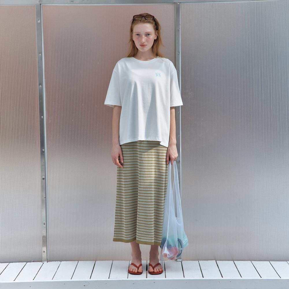 Elssibeui Stripe Sleeveless Knit Dress_Olive