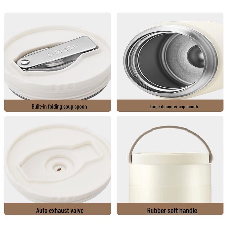 TAFUCO Portable 316 Stainless Steel Thermos Food Jar