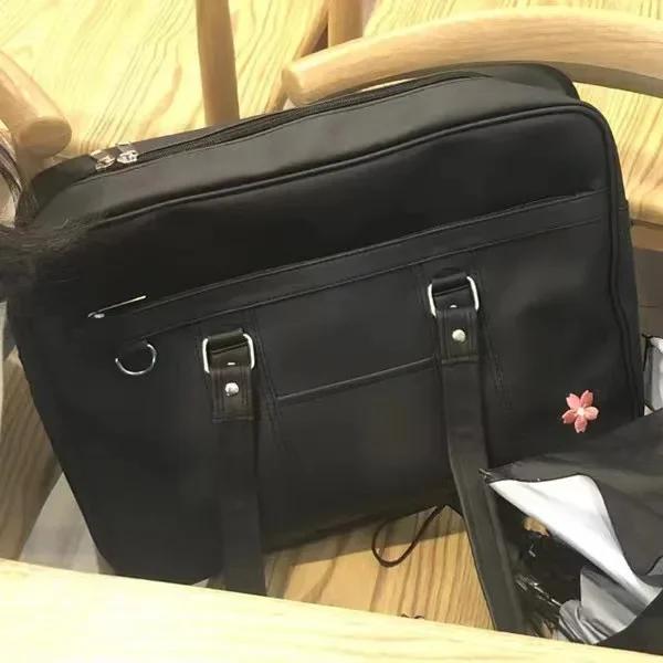Nieuwe Dames Japanse JK Uniform PU Tas Student Commuter Schooltas Grote Capaciteit Eén Schouder Overdwars Tassen Handtas Draagtas gray