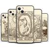 Tarotkarten Astrologie Sonne Mond Hülle Für iPhone 15 14 13 12 11 Pro Max Plus X XS Max XR 7 8 SE 2020 2022 Hülle Zubehör