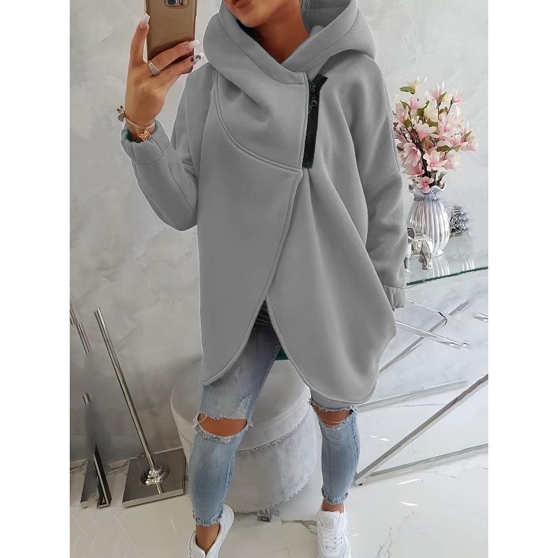 BITCED Women's Fashion Casual Solid Color Print Long Sleeve Hooded Hoodies & Sweatshirts International Design