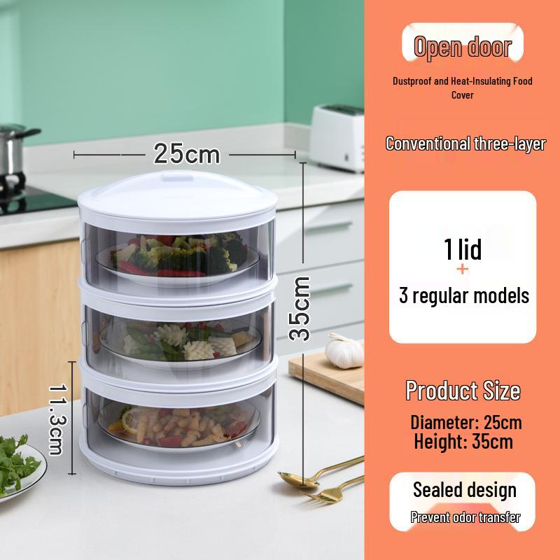 Multi-layer Insulated Food Cover for Fresh-keeping and Dustproof Storage