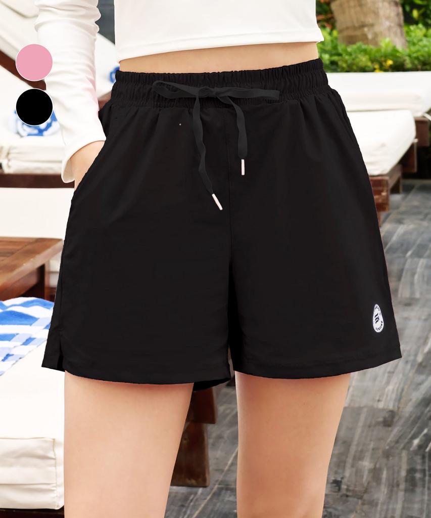 Helingbon Women'S 3/4 Swim Pants Rash Guard Shorts Board Shorts Bottoms (Black)/ Ai332W
