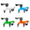 Multifunctional Toilet Water Tap One-in-two-out Water Stopper Faucet Wall Mounted Double Water Outlet Faucets Plastic Home Use