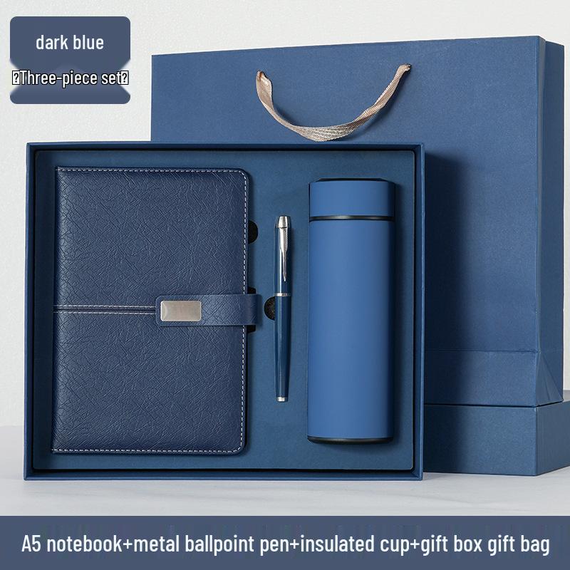 Customized Insulated Cup & Notebook Gift Set for High-End Business Meetings and Souvenirs