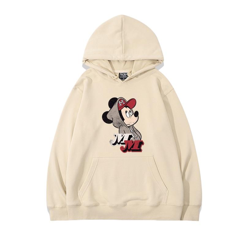 High Quality Printed Male and Female Couples Mickey Minnie Disney Printed Hoodie Parent-child Cartoon Printed Loose Hoodie