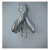 3D Visual Gold Silver Metal Figure Art Statue Canvas Painting Romantic Abstract Posters and Prints Wall Pictures Modern Home Decor for Living Room