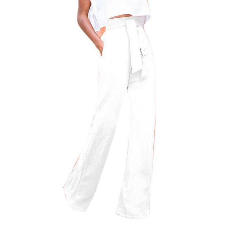 Elegant Womens Casual Soft Flare Pants With High Waist And Comfortable Drawstring