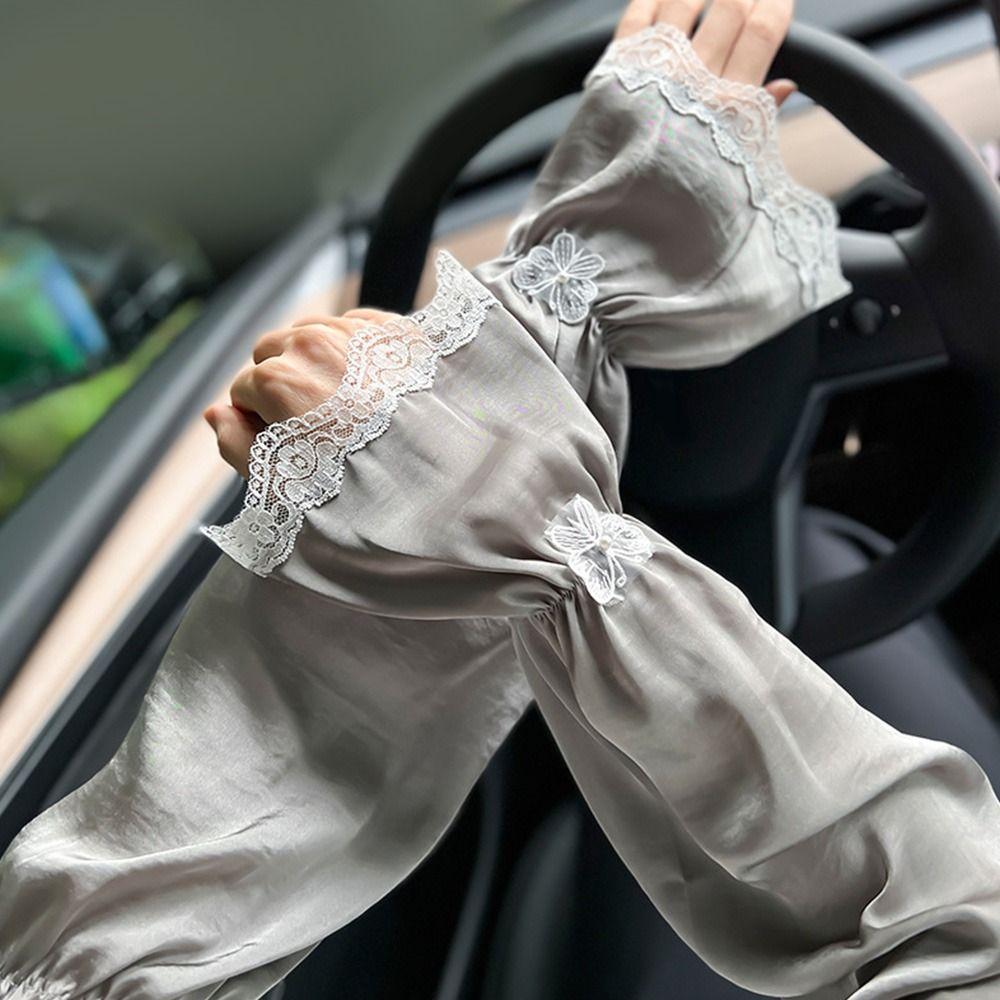 

Анти-УФ-дышащие летние перчатки для верховой езды и вождения, солнцезащитные перчатки с ледяным рукавом, защитные рукава