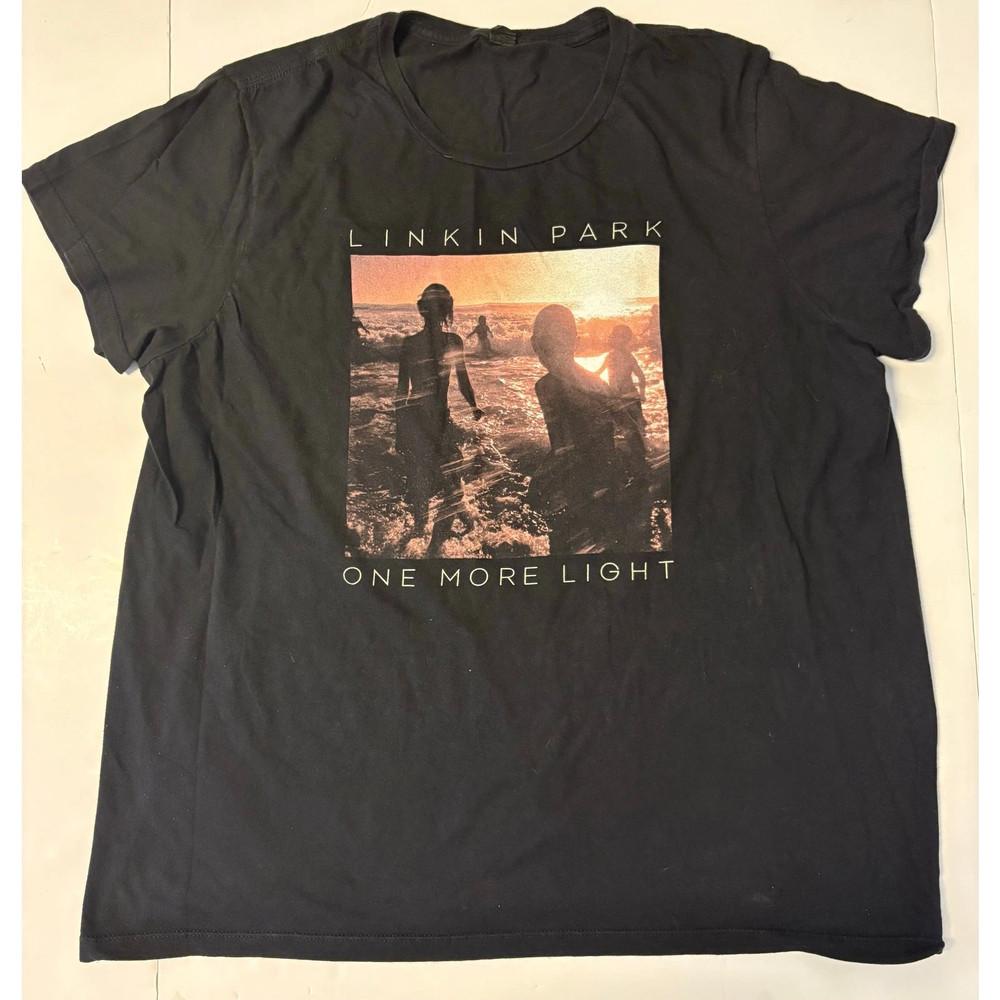 

Винтажная футболка Linkin Park One More Light Унисекс Подарок фанату 2017 S-5XL Унисекс Футболка XXXL