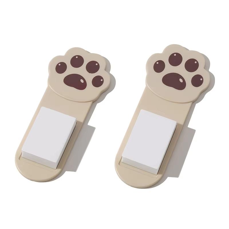 1/2pcs Cute Cartoon Toilet Handle, Creative Cat Claw Lid Remover, Plastic Convenient Flip Lid Remover