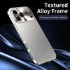 Aluminum Alloy Frame Shockproof PC Frosted Backplate Ultra-Thin Phone Case, for IPhone 17 Pro Max 17 Advanced Protective Cover