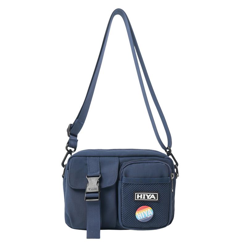 

Многокарманная наплечная сумка для пары, легкая сумка кроссбоди синий