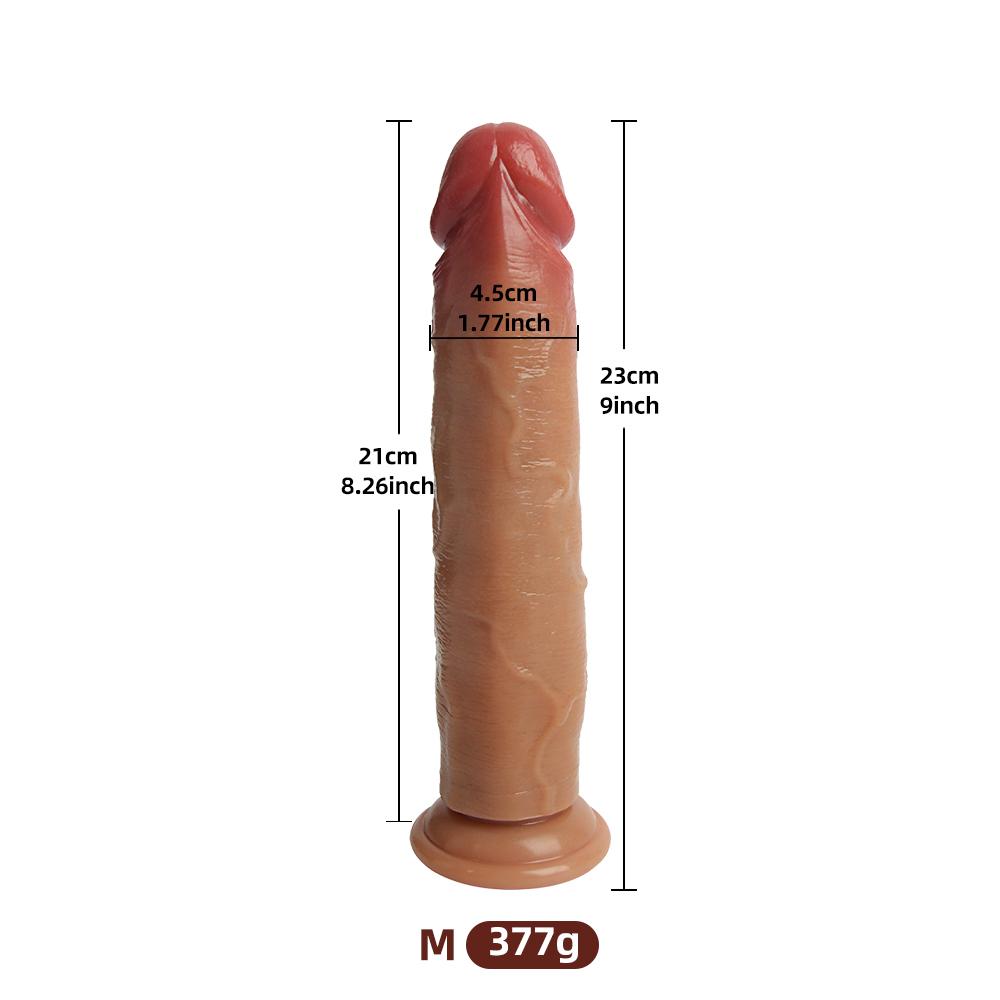 Velké realistické dildo pro ženy začátečnice Posuvná kůže předkožka Anální pochva Bodová stimulace G Umělý penis sexuální hračka masturbátor