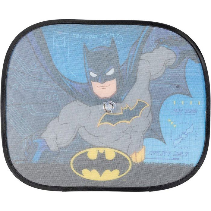 Par sidegardiner - Batman - 44 x 35 cm - UV-beskyttelse - Sugekoppfeste