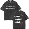 Tate Mcrae Vintage Washed T-Shirts So Close To What T-Shirt Herren Damen Mode Oversized Kurzarm T-Shirts Unisex Streetwear