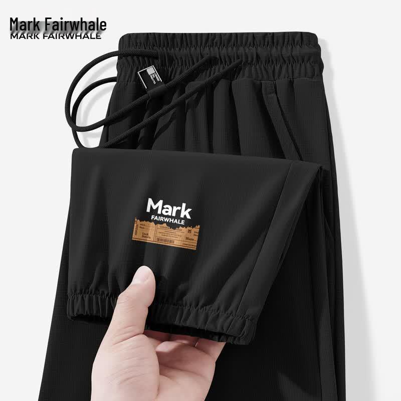 Mark Hua Fei Men s Ice Silk Quick-Dry Sports Casual Pants M чёрный