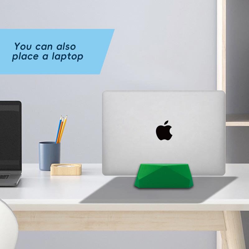 Portable Green Desktop Upright Notebook And Mobile Book Holder For Study