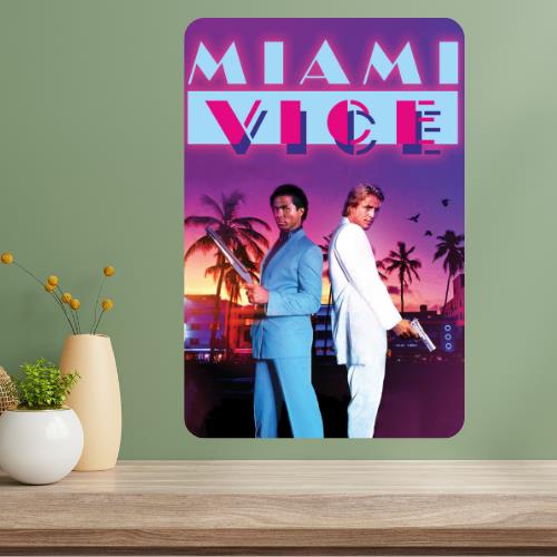 Miami Vice Classic TV Show Metal Poster Sign 20x30cm(7.8x11.8inch)