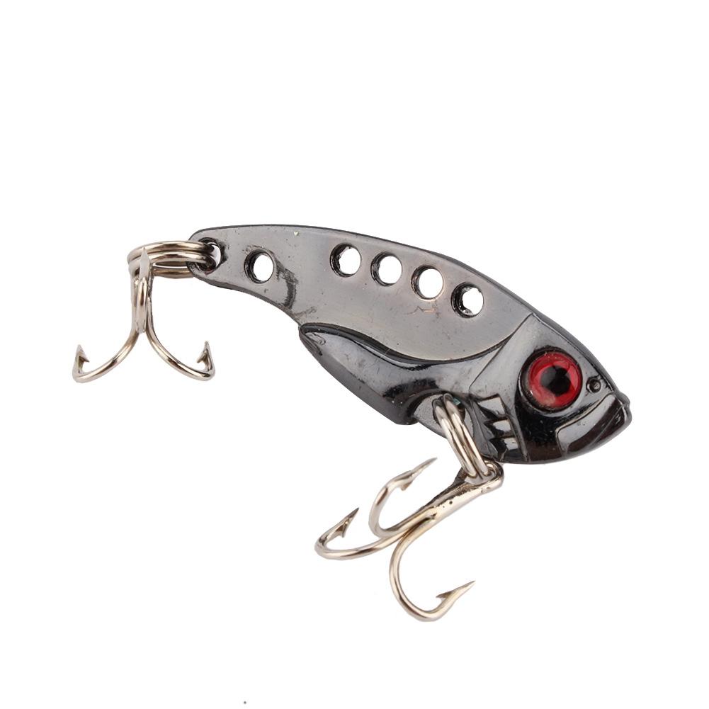 Hot Lot 1pc Metal Sequin Fishing Lures Bass Spoon Crank Bait Tackle Hook