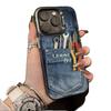 The new denim is suitable for iphone17 mobile phone case 11 Apple 16promax/15 anti-drop 14pro13 Europe and America 12
