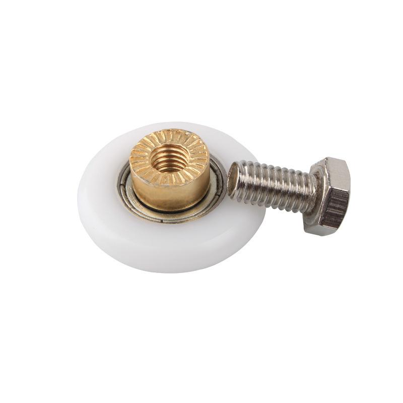 4 Stück 20/23/25/27mm Duschwandrollen Riemenscheibe Badezimmer Schiebetür Räder Schiebetür Radrollen Badezimmer Zubehör