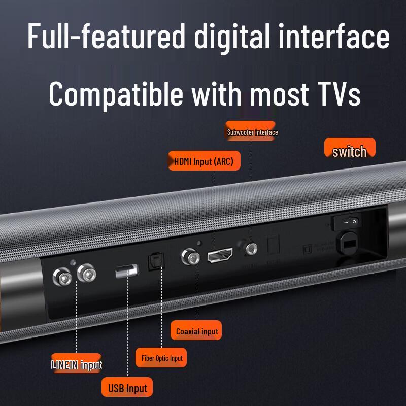 SANSUI DV-91K 5.1 Channel Home Theater Soundbar CN Plug (adapter Included)