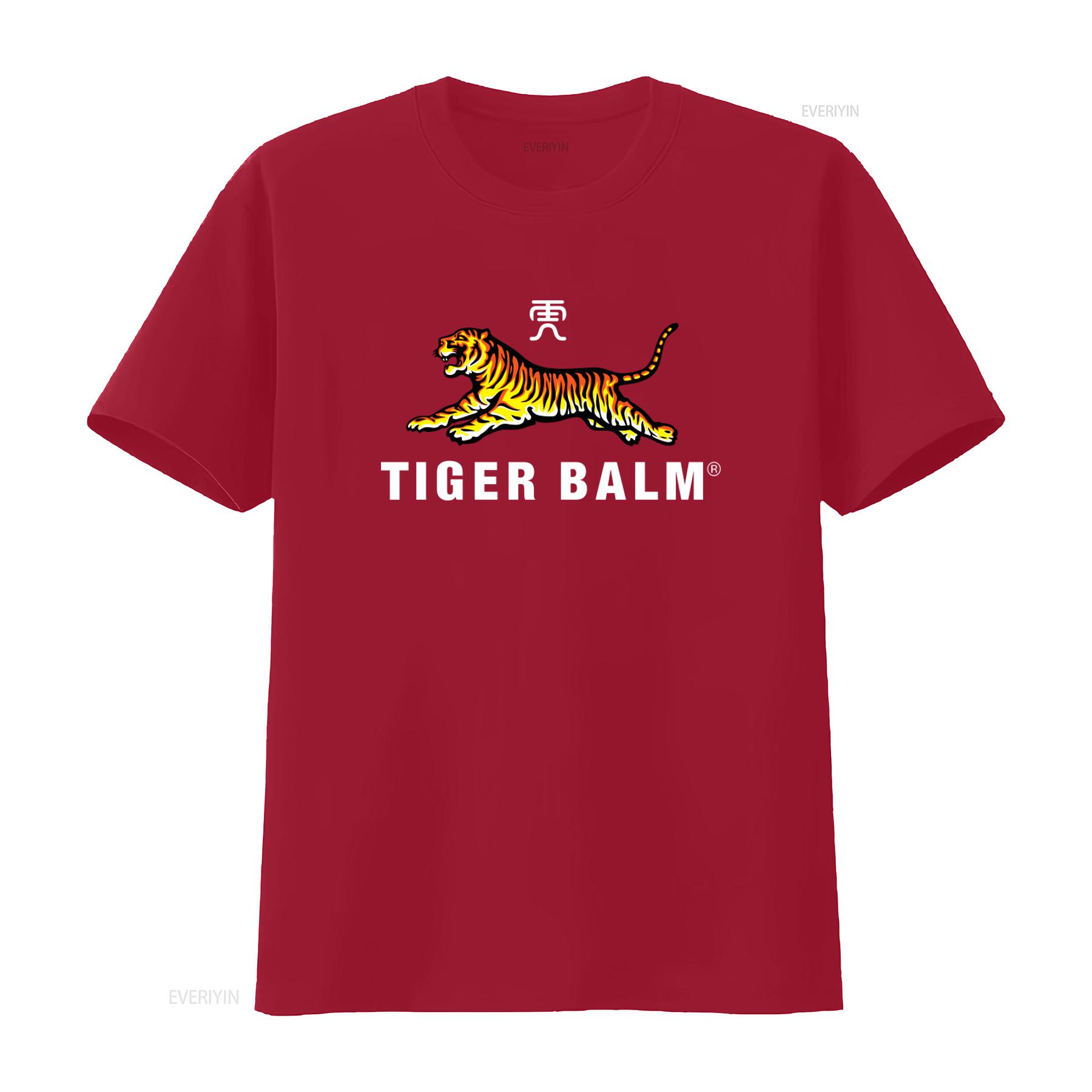 

Футболка Tiger Balm 100% Хлопок с Смелым Принтом Идеально для Любителей Животных и Ищущих Комфорт винтажный Стиранный мужская графическая S