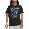 Moments Curry Graffiti Print Basketball Lightweight Comfortable Breathable Training Fitness Short Sleeve T-Shirt Men Tops 6011258-001