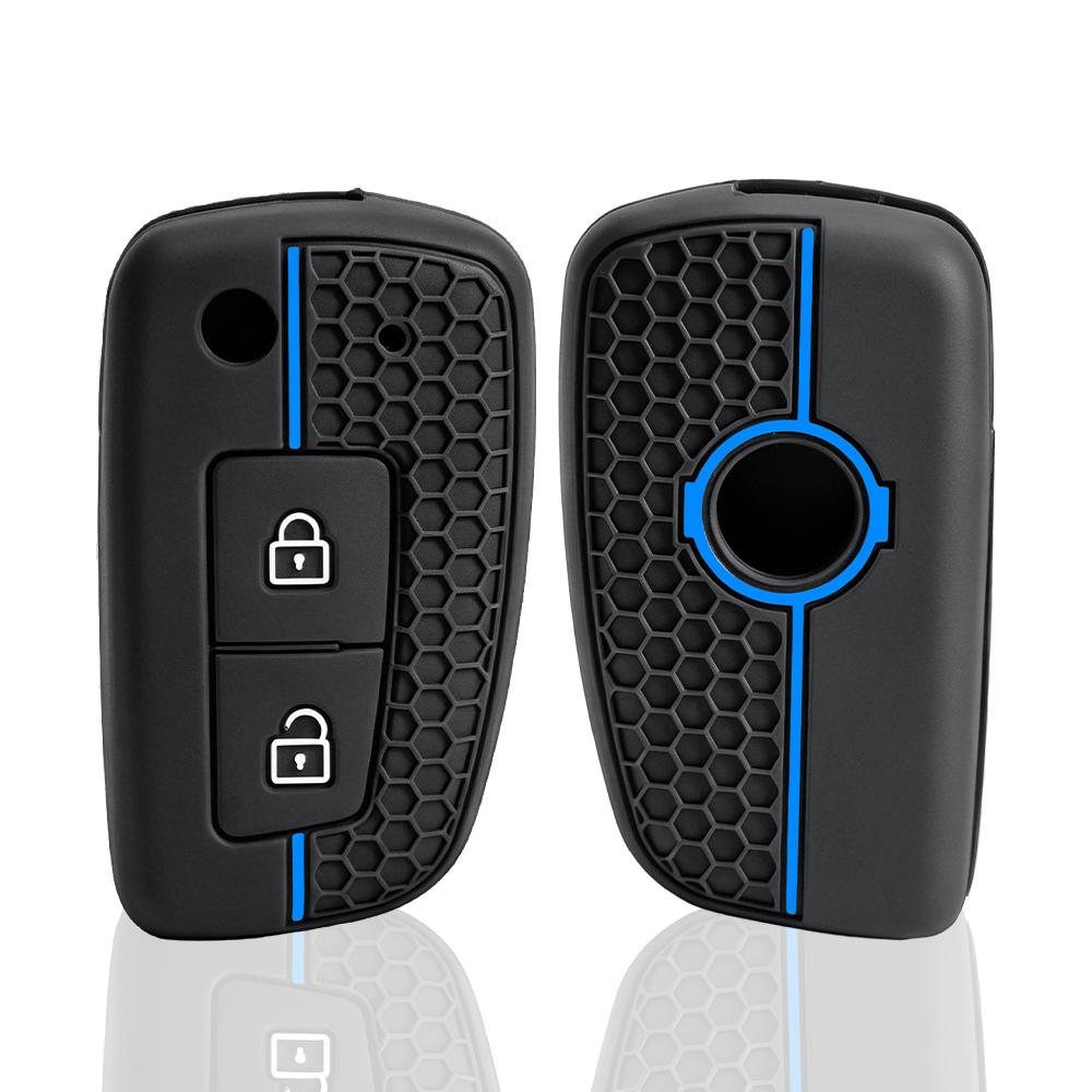2Buttons Silicone Car Key Fob Cover Case Cap For Nissan Sunny Qashqai J11 X-Trail Murano Kashkay Juke Flip Folding Remote Case