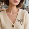 Naturinspirierte Libellen-Brosche Leichter Legierungs-Schmuck Perfekt für Geschenke Event