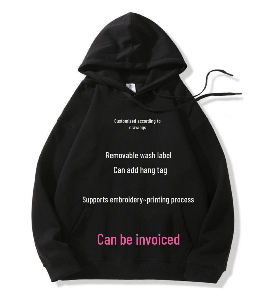 Women's Trendy Solid Color Drop Shoulder Hoodie - Casual, Warm, and Versatile Autumn/Winter Pullover Top