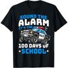 Funny 100th Day of School Police Car 100 Days of School Men T Shirt