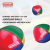 Duncan Juggling Balls of Vinyl Circus Balls with 4 Panel Plastic Beans - [Pack 3] Multicolor, Shells, Design,