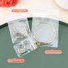 20-Pack Thick PVC Jewelry Bags - Self-Sealing Clear Pouch for Anti-Tarnish Storage of Earrings/Necklaces Zip Lock Protection