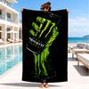 Monster Drink Beach Towel, Super Soft Microfiber, Perfect Gift for Her/Him, Birthday, for Pool, Beach, Travel, Decor Beach Party