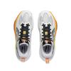 Zapatillas de Baloncesto Li Ning para Niños Cómodas Versátiles Antideslizantes Soporte de Rebote Caña Baja Zapatilla para Niños Gris Claro Negro YKBV056-9