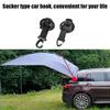 Heavy Duty Car Camping Tie Down Suction Cups, 4 Pieces Strong Power Camping Tarps Accessory With Securing Hooks