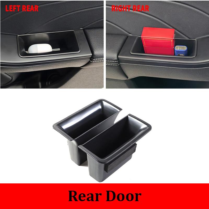 For Ford Escape/Kuga 2020-2026 ABS Car Door Side Storage Box Door Grab Handle Inserts Box Storage Organizer Tray Accessories