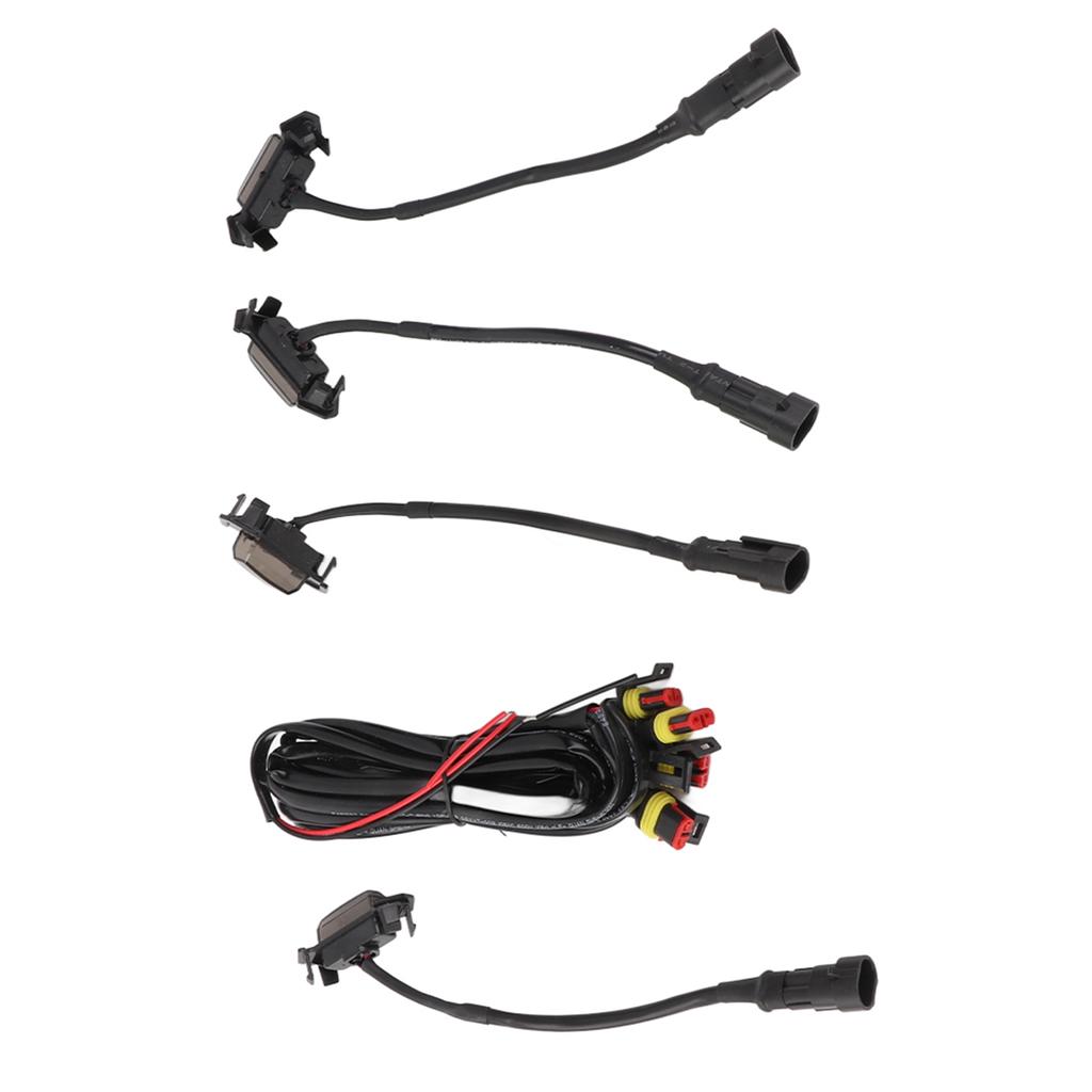4pcs LED Front Grille Light Smoked Lens with Wiring Harness Kit Fit for Tacoma 16‑19