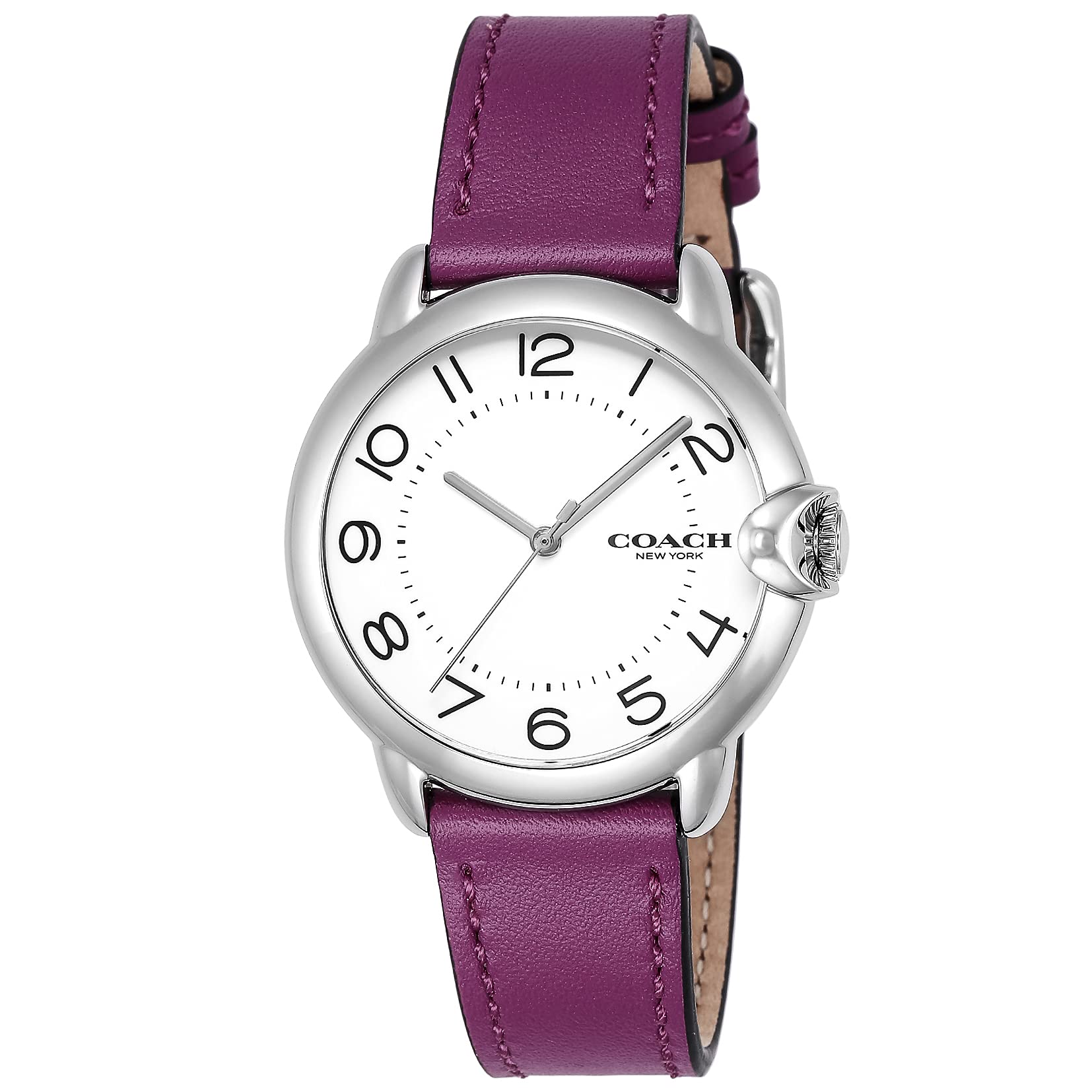 

Часы ARDEN Silver Dial Stainless Steel Quartz 36MM Watch 14503610 Purple [Coach] Женские [Товар] фиолетовый