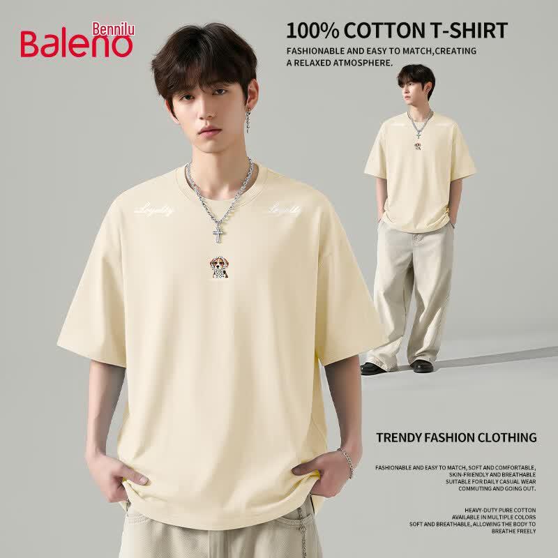 Baleno Men s Pure Cotton Short Sleeve T-Shirt M