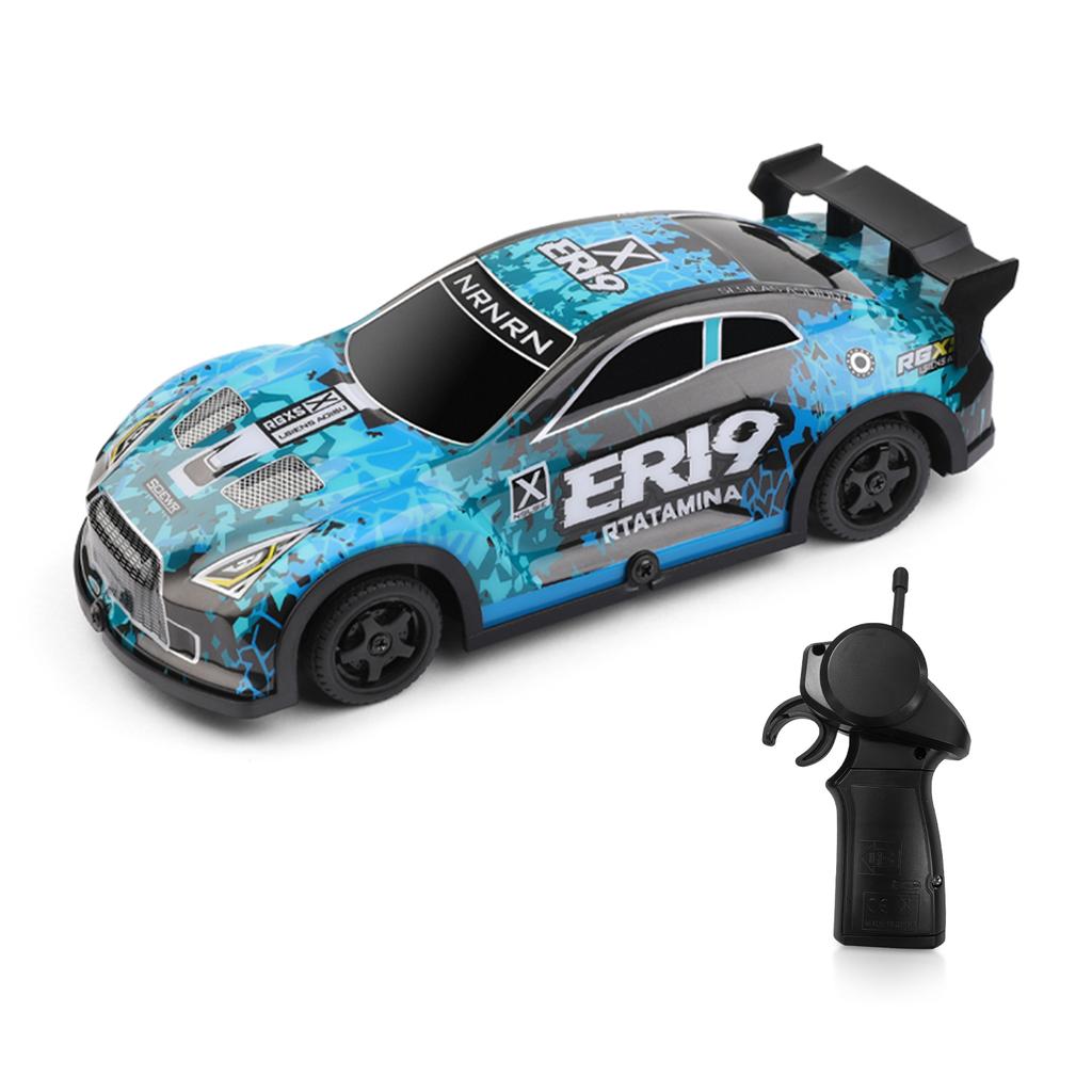 Remote Control Drift Car, 2.4GHz 1:22 Scale 4WD Rechargeable Electric Vehicle with LED Lights, Racing Tires, Ideal