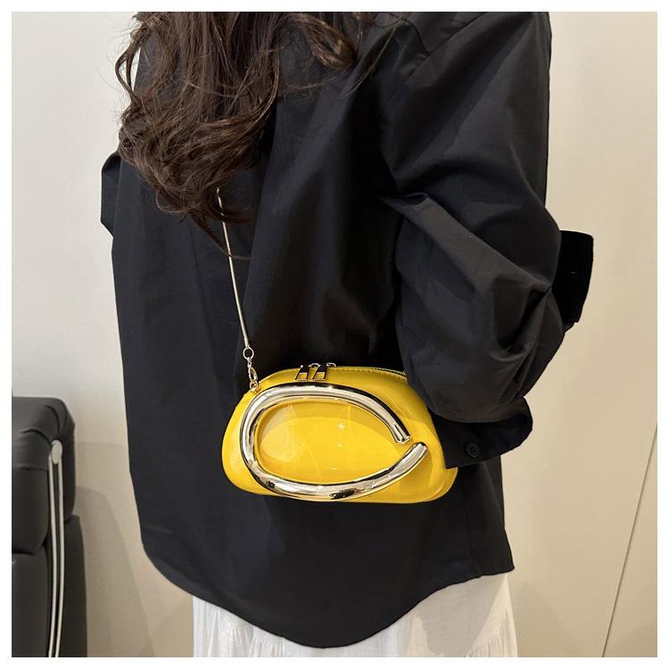 Clash Of Colours Design Personality Temperament Fashion Chain Crossbody Shoulder Small Square Women's Bags